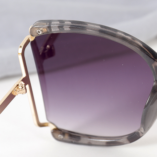European and American large frame fashion metal sunglasses f