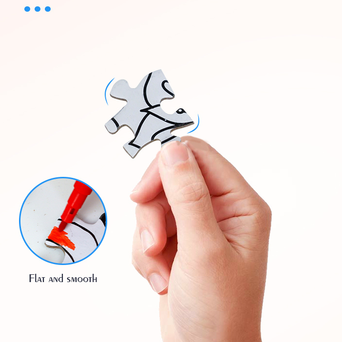 Doodle Butterfly Puzzle with 5 Watercolor Pens (500PCS) (Black ＆White)