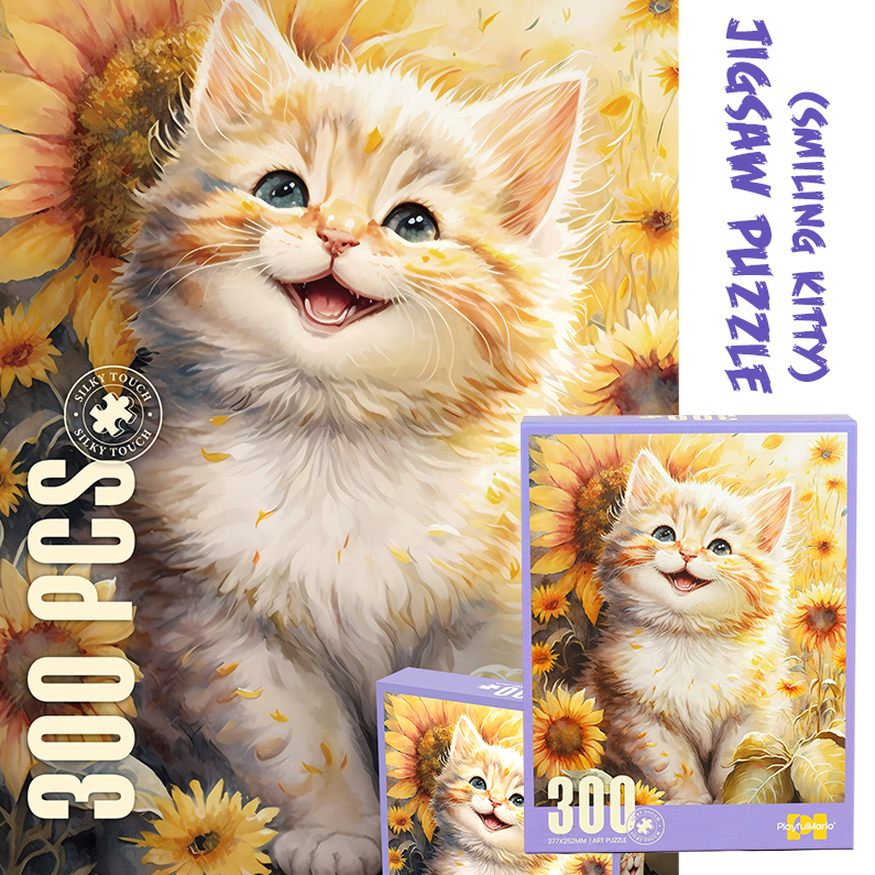 Smiling Kitty Jigsaw Puzzle (300PCS)