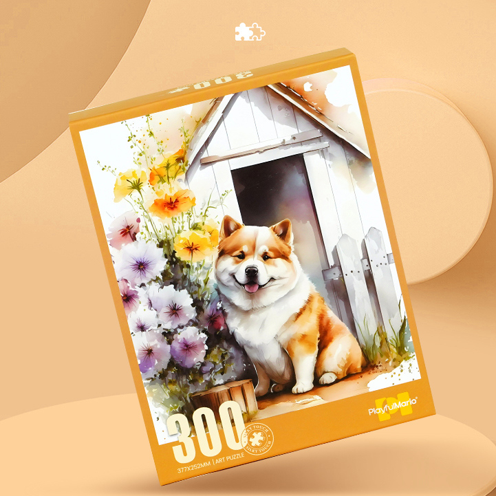 Smiling Puppy Jigsaw Puzzle (300PCS)