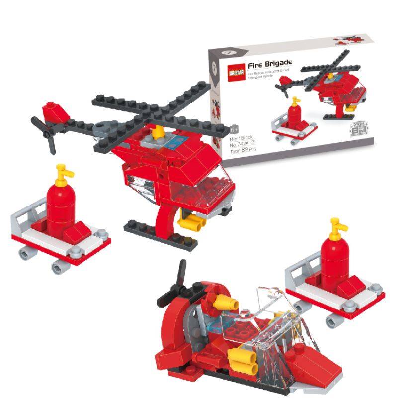 8-In-1 Fire Brigade Building Blocks