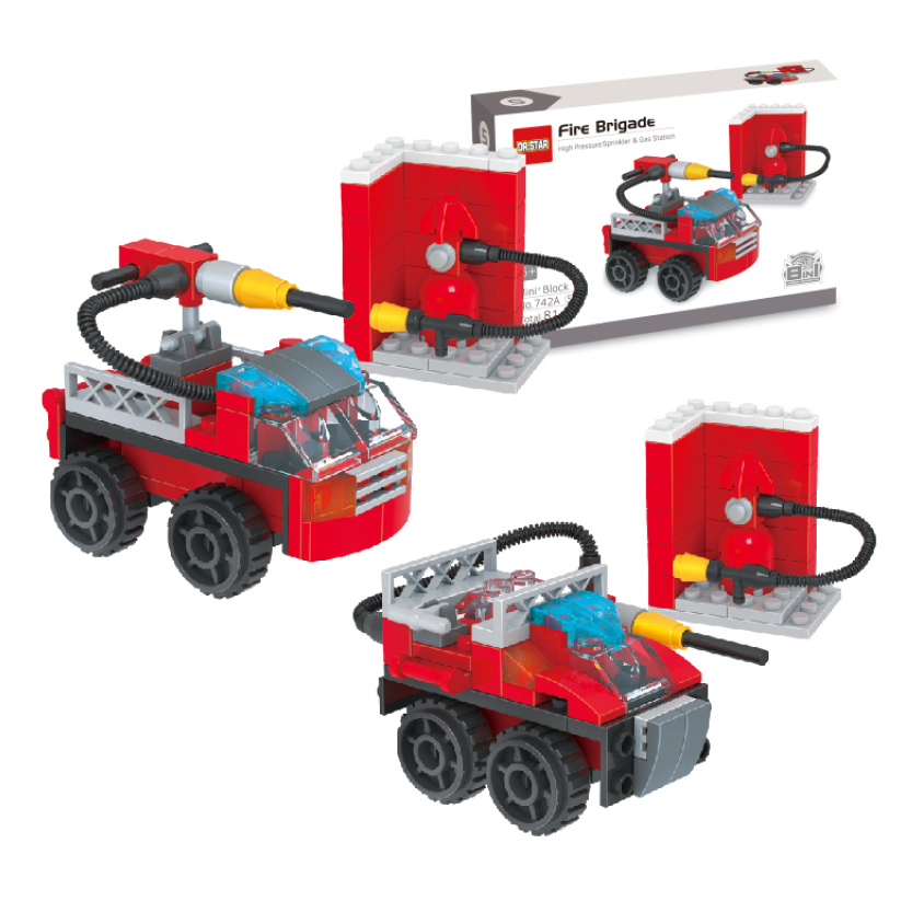 8-In-1 Fire Brigade Building Blocks