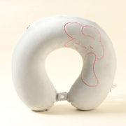 Lazy Bunny Memory Cotton U-shaped Pillow (Gray)