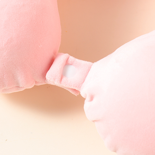 Lazy Bunny Memory Cotton U-shaped Pillow (Pink)