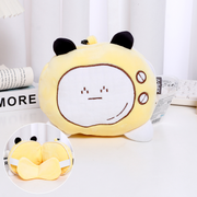 Funny Television Eye Mask + Bone Shaped Pillow 2-in-1 (Yellow)