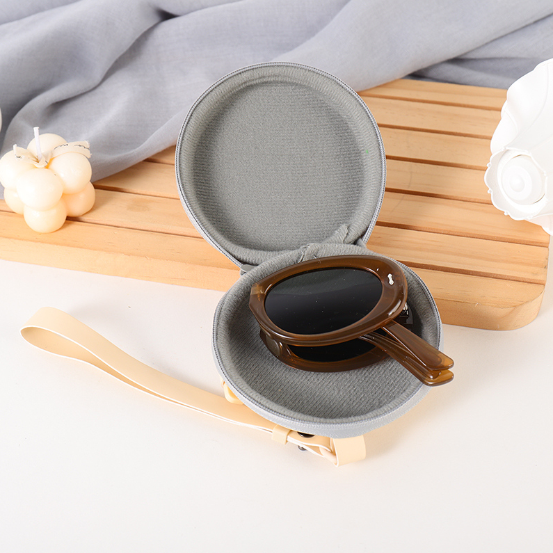 ins Fashion Small Frame folding polarized Sunglasses (with s