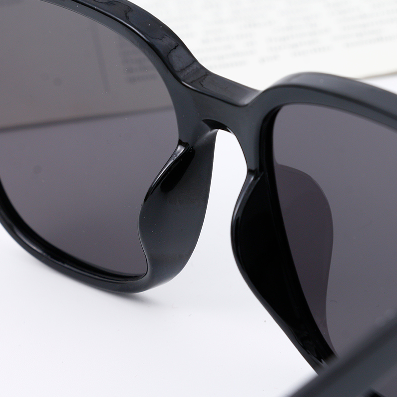 Big frame fashion plain makeup polarizing sunglasses