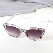 European and American fashion cat eye metal sunglasses for w
