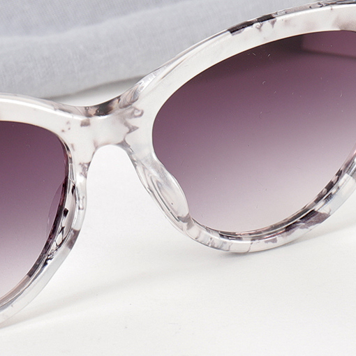 European and American fashion cat eye metal sunglasses for w