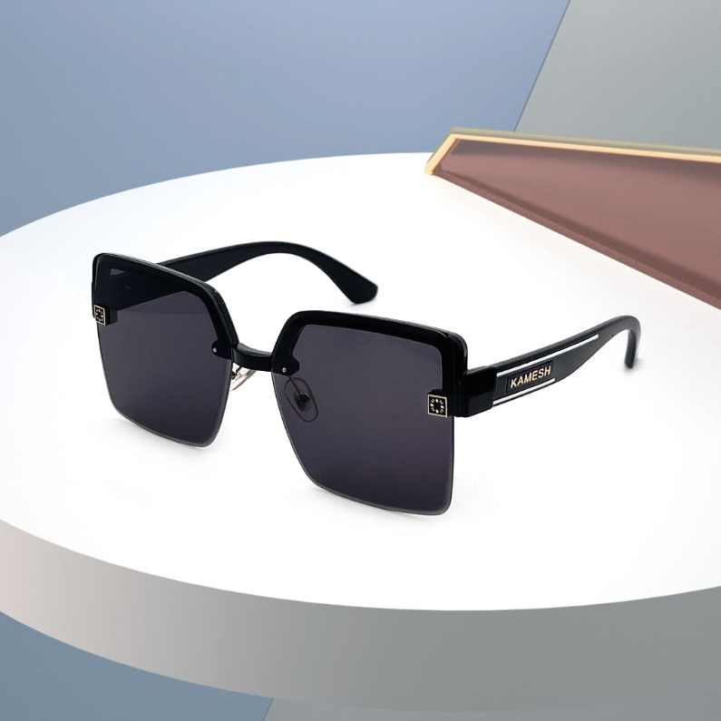 D Brand texture Large frame fashion Adult sunglasses (mixed