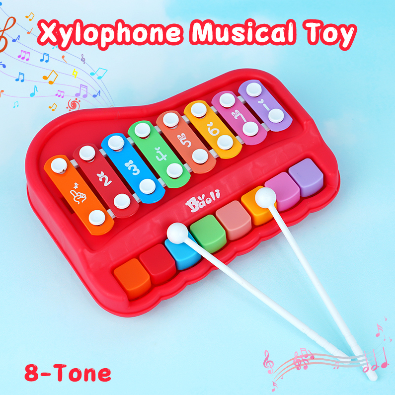8-Tone Xylophone Musical Toy (Red)