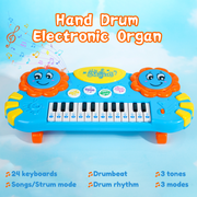 Sunflower Hand Drum Electronic Organ (Blue)
