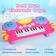 Sunflower Hand Drum Electronic Organ (Pink)