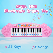Magic Mini Electronic Organ Toy (Pink)