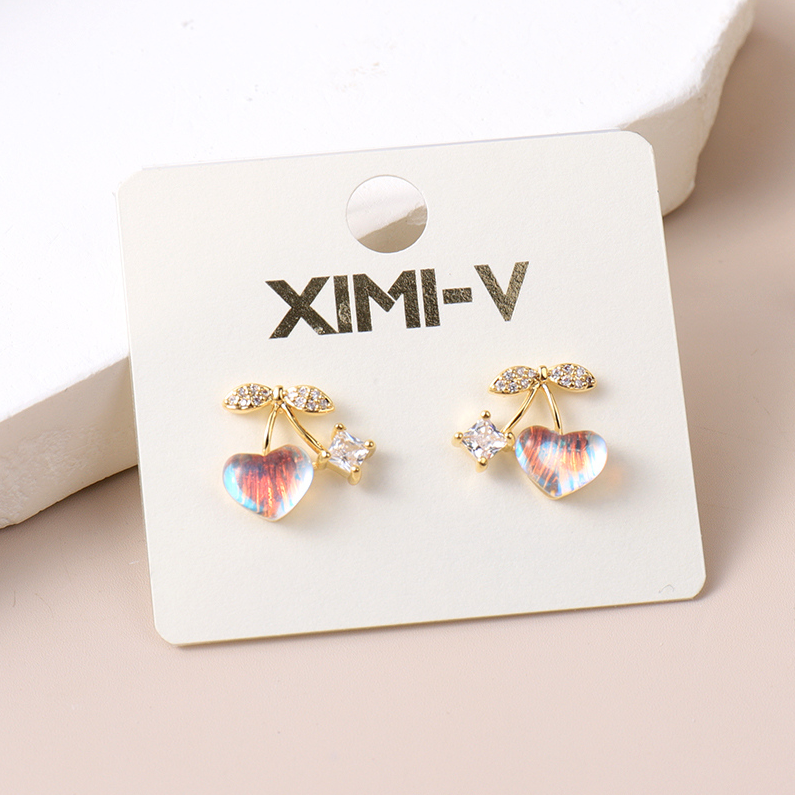 Trendy All-Match Gold-Plated Stud Earrings