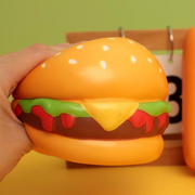 Hamburger PU Stress Relief Toy (Yellow)