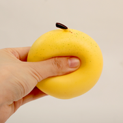 Three pieces of pear stress-relieving pinching fun (yellow)