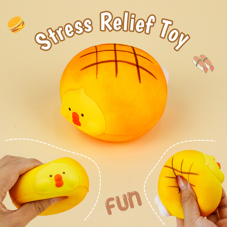 Chicken Leg Food Series Stress Relief Toy (Colorful)