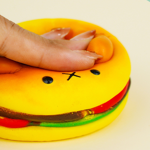 Hamburger Puppy Food Series Stress Relief Toy (Colorful)