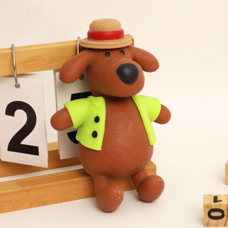 Overalls School Puppy Toy