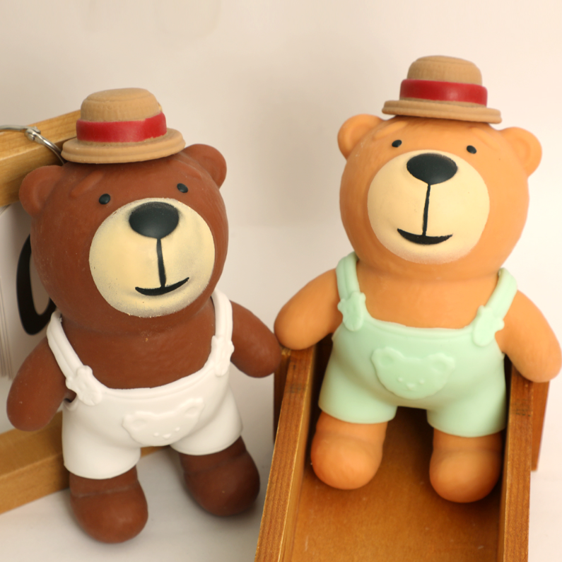Overalls School Bear Toy