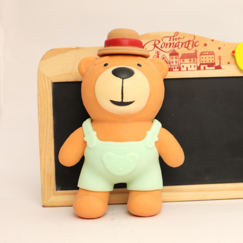 Overalls School Bear Toy