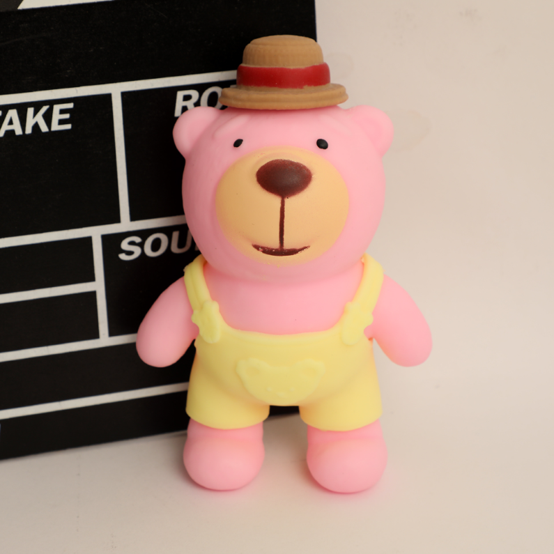 Overalls School Bear Toy