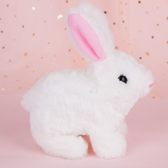 Electric Bunny Plush Doll Toy (White)