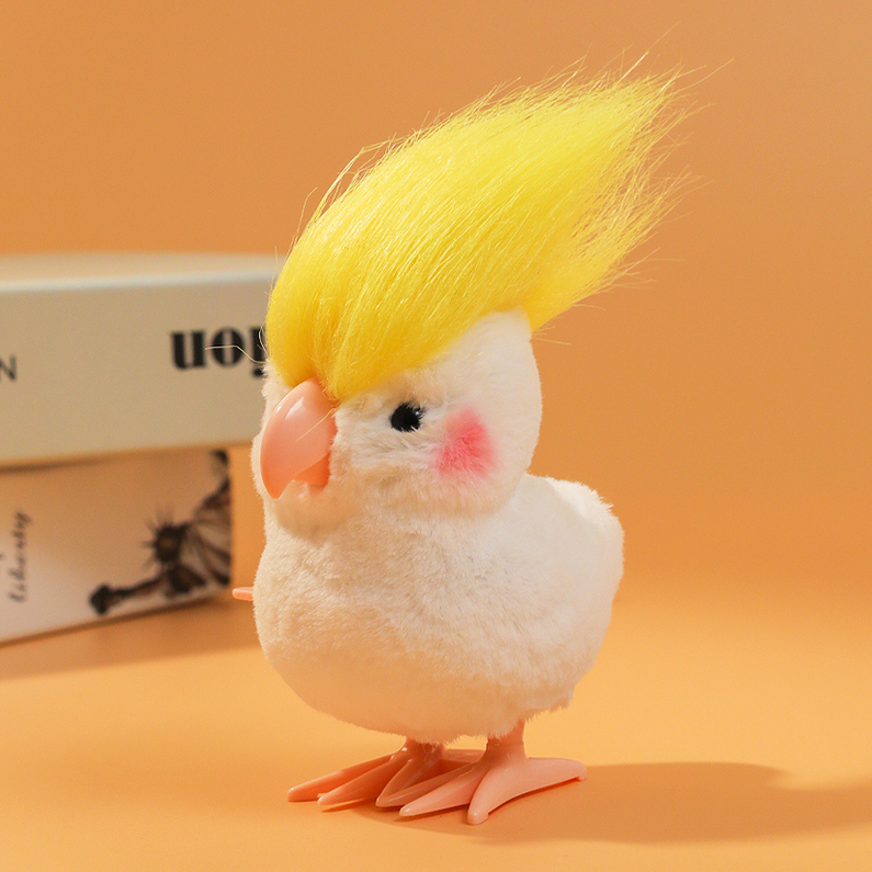 Jumping Parrot Plush Toy (Yellow)