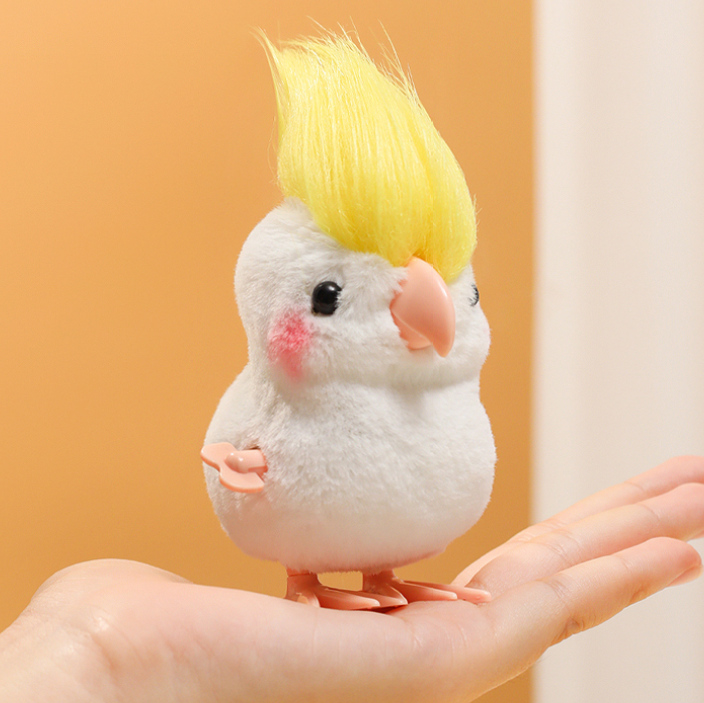 Jumping Parrot Plush Toy (Yellow)
