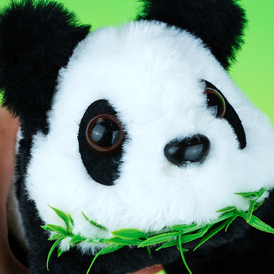 Electric Stuffed Panda Toy (Black and White)
