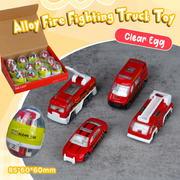 Clear Egg with Inertia Alloy Fire Fighting Truck Toy Inside