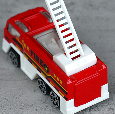 Clear Egg with Inertia Alloy Fire Fighting Truck Toy Inside