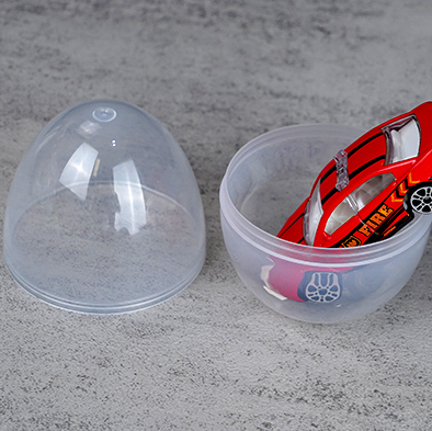 Clear Egg with Inertia Alloy Fire Fighting Truck Toy Inside