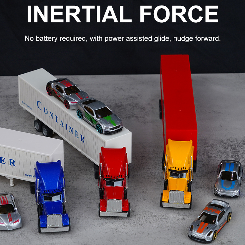2+1 Detachable Alloy Container Trailer Toy
