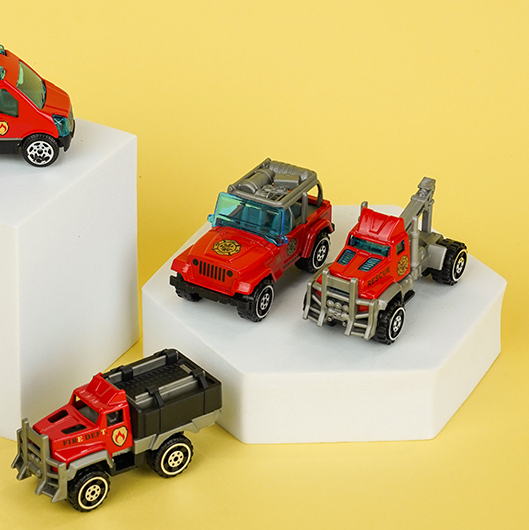 Alloy Firefighter Trucks Toy Set 4 PCS (Red)