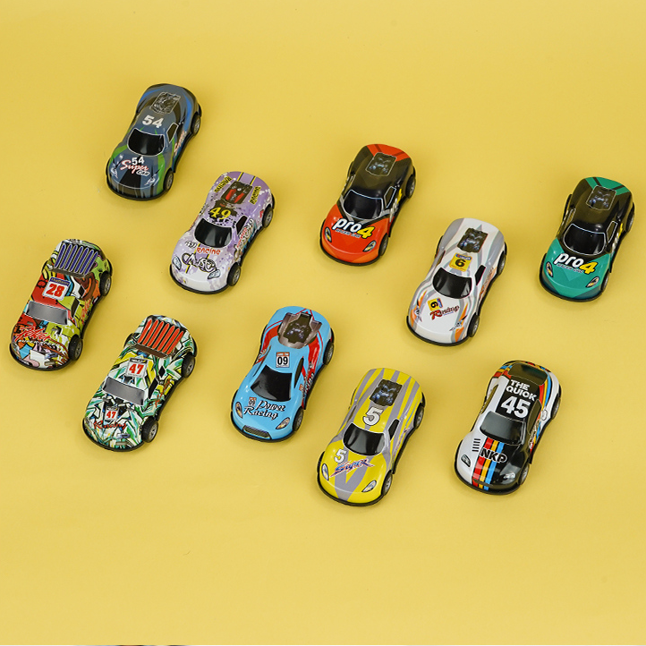 Metal Pull-back Toy Cars Set 10 PCS (Colorful)