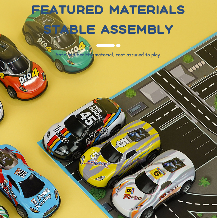 Metal Pull-back Toy Cars Set 10 PCS (Colorful)
