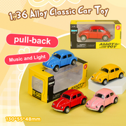 1:36 Alloy Classic Car Toy with Music and Light