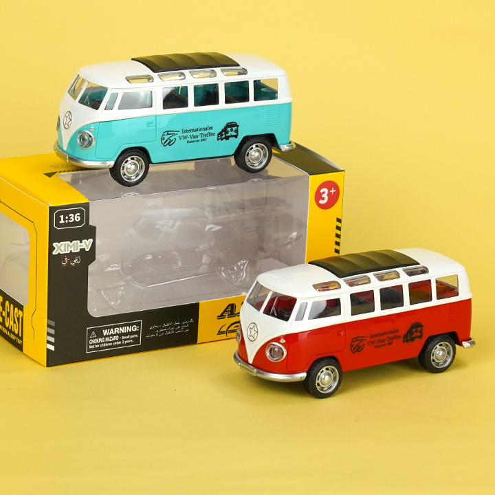 1:36 Alloy Bus Toy with Music and Light