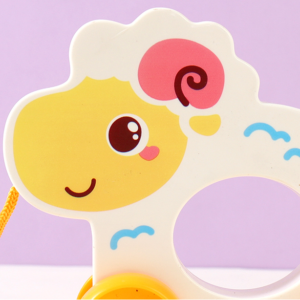Cute Sheep Pull Car Toy