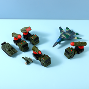 Military Toys Series - Fighter Aircraft Missile Troops Set