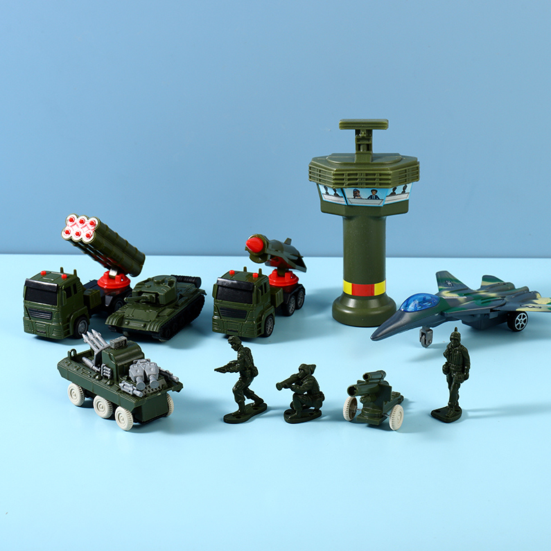 Military Toys Series - Fighter Aircraft Garrison Troops Set