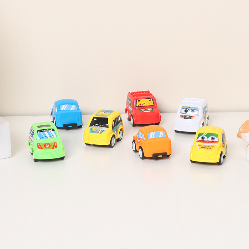 Cartoon pocket pull-back car