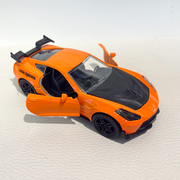 Alloy Pull-Back Acousto-Optical Orange Race Car Toy (1:36)