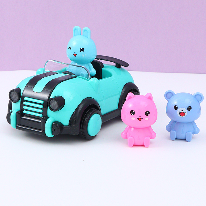 Lovely Bear Acousto-Optic Open Car Toy (Electric)