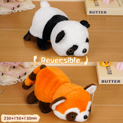 Reversible Stuffed Doll (Panda & Raccoon) (S) (23cm)
