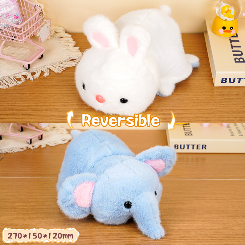 Reversible Stuffed Doll (Bunny & Elephant) (S) (27cm)