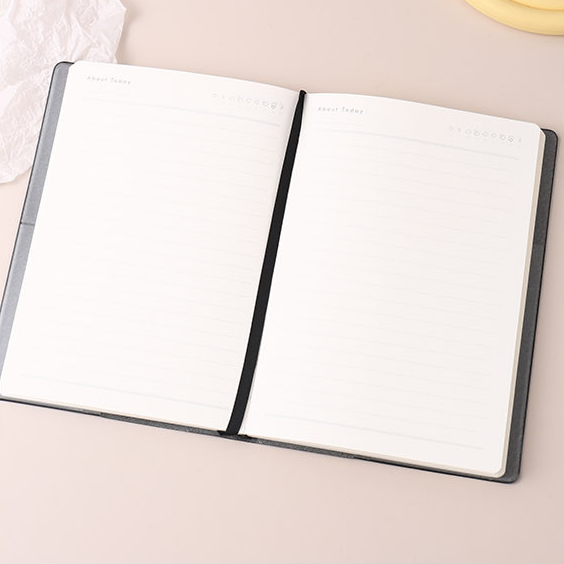 Untitled Series PU Cover Lined Notebook 96 Sheets - 25K