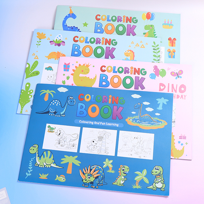 Dinosaur World Coloring Book A3 16 Sheets